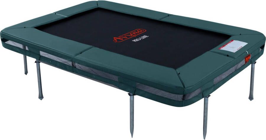 Avyna PRO-LINE 215x155 cm InGround trampoline (Kleur rand: groen)