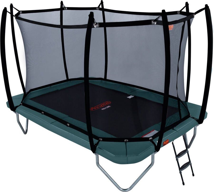 Avyna Pro-Line trampoline 234 340x240 cm + Royal Class Veiligheidsnet & gratis Trapje Groen