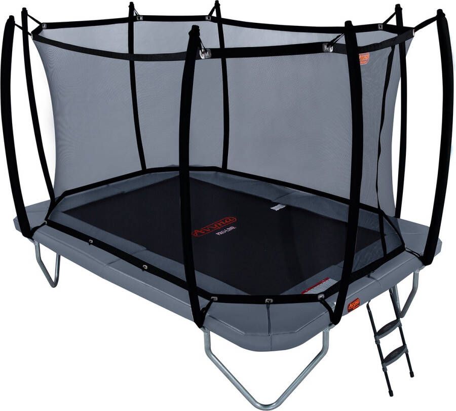 Avyna Pro-Line trampoline 234 HD Plus 340x240 cm + Royal Class Veiligheidsnet & gratis Trapje Grijs