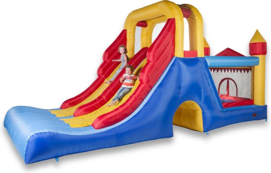 Avyna Springkussen Double Mega Slide 4-1 Happy Bounce