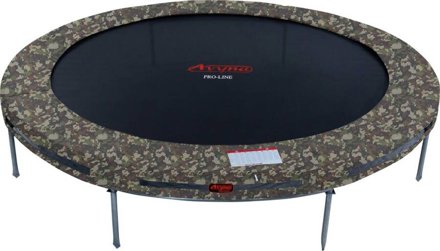 Avyna PRO-LINE HD rand 305 cm InGround trampoline set 10 (Kleur rand: camouflage)