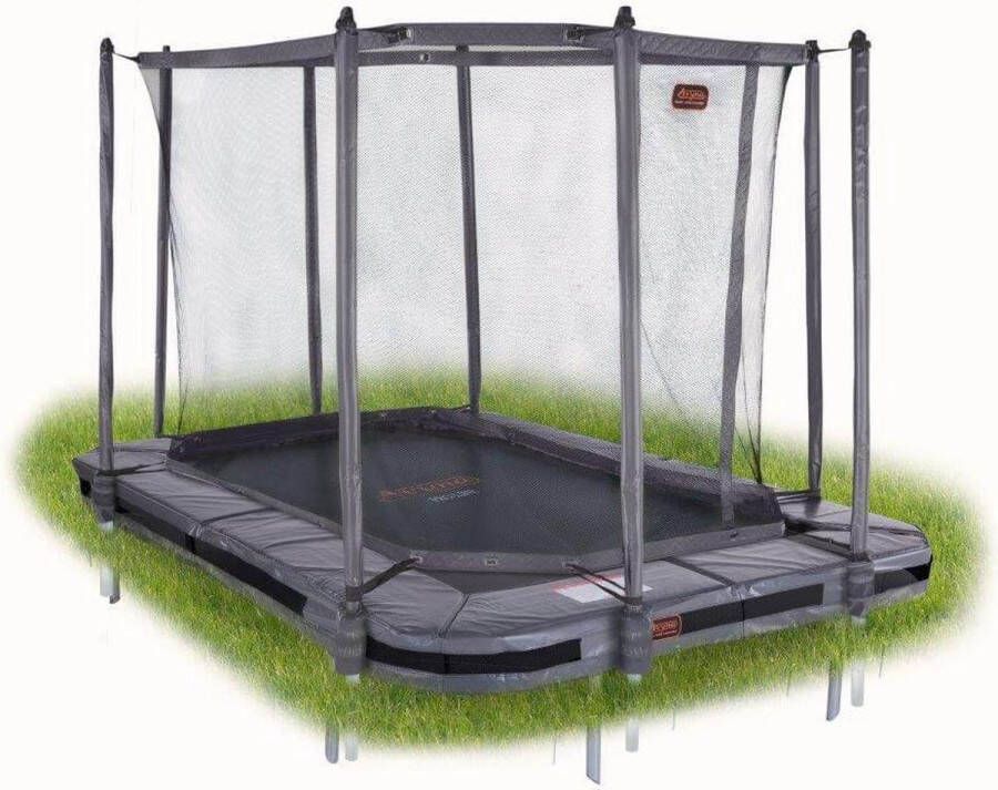 Avyna Veiligheidsnet incl palen tbv 340 x 240 cm Grijs (234-I)