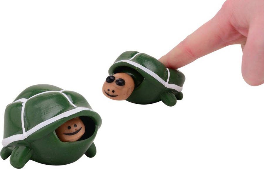 AWR Hoogwaardige Pop-It Schildpad Knijpbal Stressbal Anti-Stress Fidget Squishy Groen