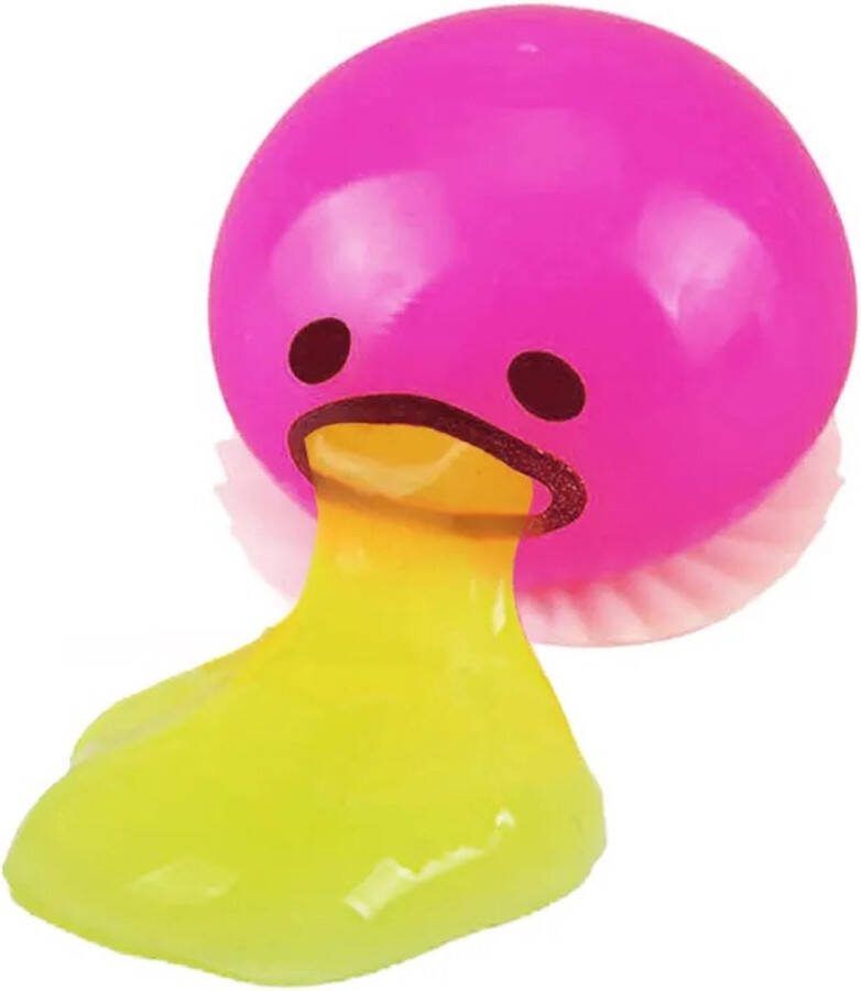 AWR Kwalitatieve Puking Ball Puke Slime Squishy Fidget Stressbal Anti-Stres Fidget Roze