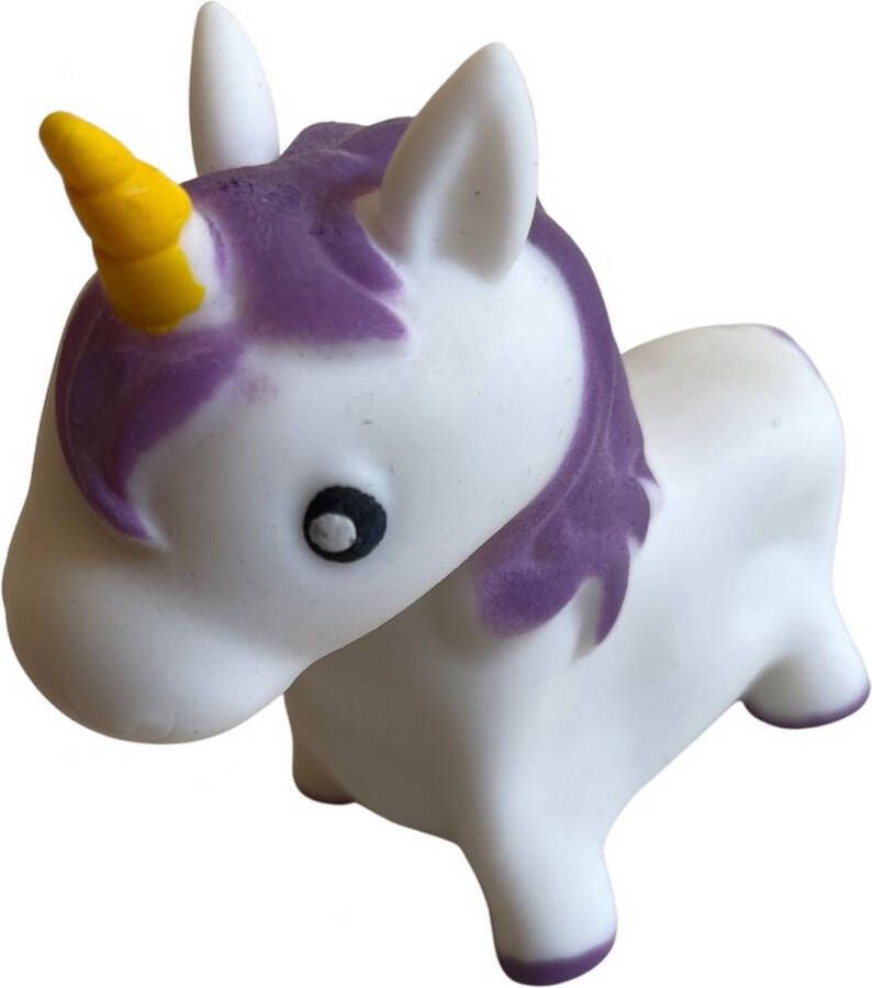 AWR Premium Pony Eenhorn Unicorn Fidget Toy Knijpbal Stressbal Wit-Paars