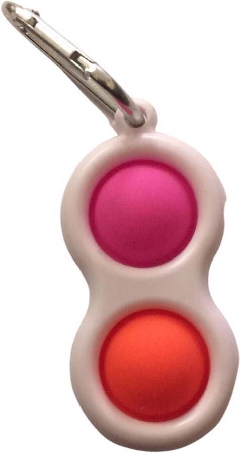 AWR Premium Simple Dimple Fidget Toy Pop It Fidget Pad Tik Tok Simpl Dimpl Fidget Oranje-Roze