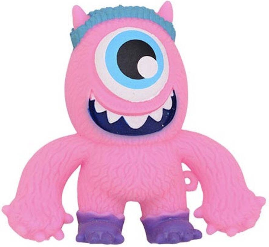 AWR Speelvriendelijke Monster Squishy Knijpbal Stressbal One Eye Monster Fidget Roze