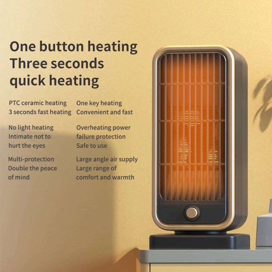 AWTFS ATWFS 500W 220V Elektrische Kachel Voor Kamer PTC Keramische Elektrische Kachel Draagbare Huisverwarming Voet Handwarmer