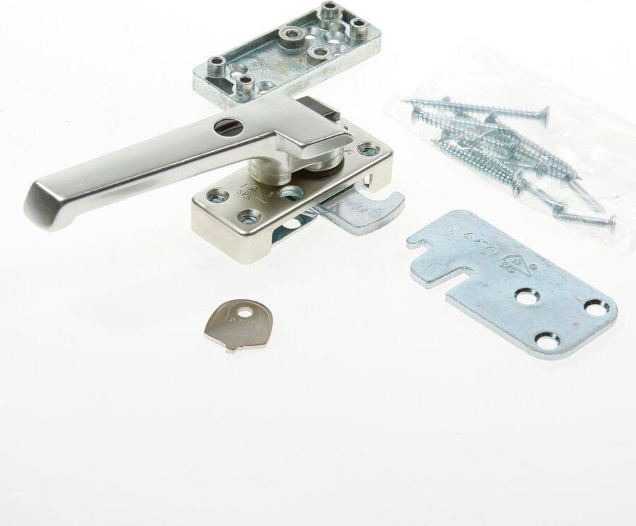 Axa 3320 Veiligheids raamsluiting 3320-81-92 E draairichting 1 Aluminium F2