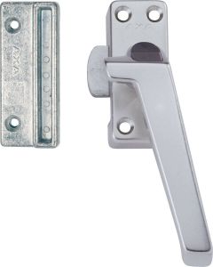 Axa Raamsluiting (model 3308) Aluminium: Afsluitbaar met drukknop rechts naar buiten draaiend