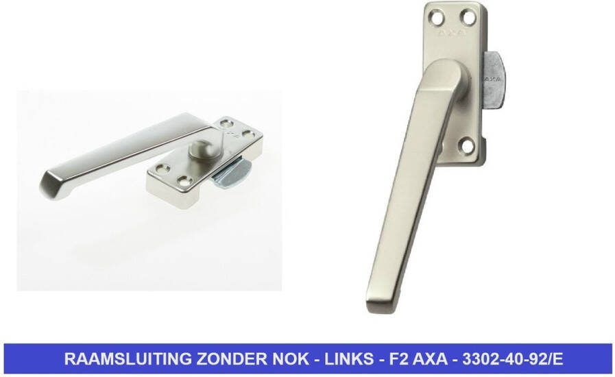 Axa RAAMSLUITING ZONDER NOK LINKS F2 3302-40-92 E ART. 8713249190341