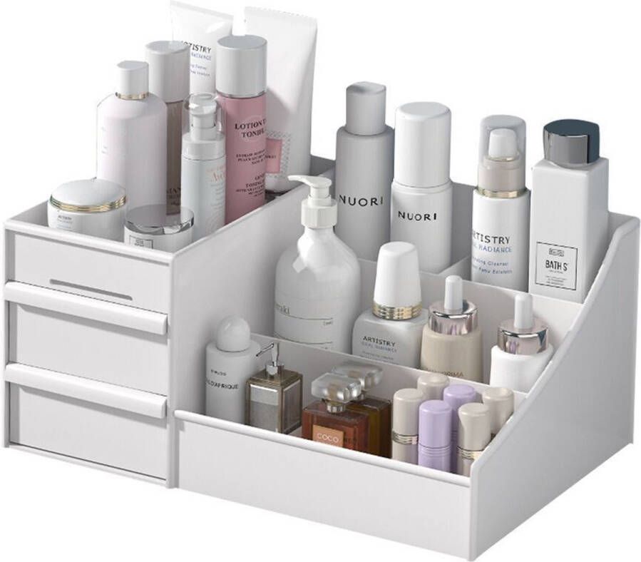 Make-Up Organizer Cosmetica Opbergdoos Wit Nagellak Creme Sieraden Pennenbakje Bureau Organizers Make up