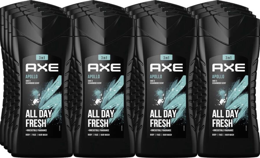Axe 3in1 Douchegel Apollo JUMBOPAK 12 x 250 ml