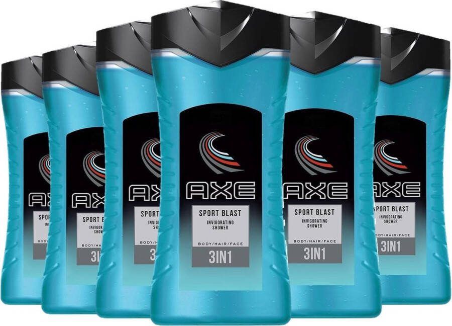 Axe 3in1 Douchegel Sport Blast 6 x 250 ml