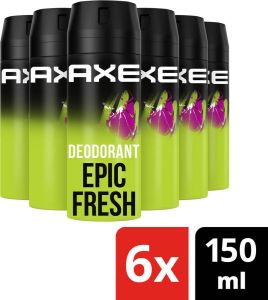 Axe Epic Fresh deodorant bodyspray 6 x 150 ml voordeelverpakking