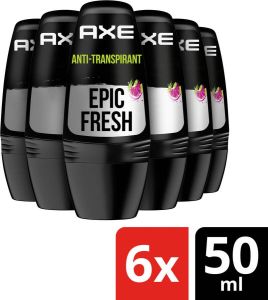 Axe Epic Fresh Anti-transpirant Roller 6 x 50 ml voordeelverpakking