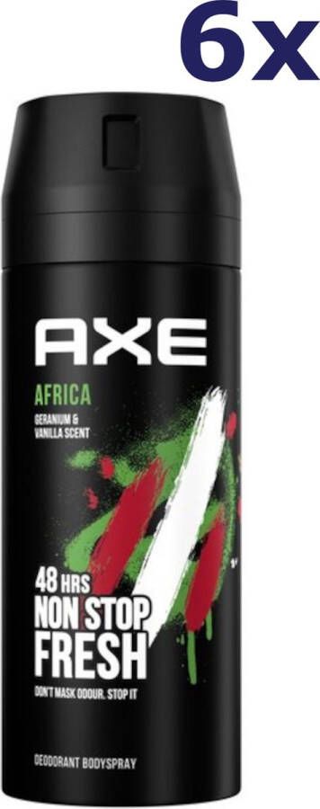 Axe 6x Deospray Africa 150 ml