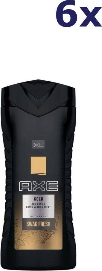 Axe Douchegel Gold Oud Wood & Fresh Vanilla 6 x 400 ml Voordeelverpakking