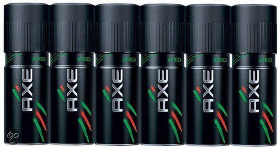 Axe Africa Deodorant 6 stuks Voordeelverpakking