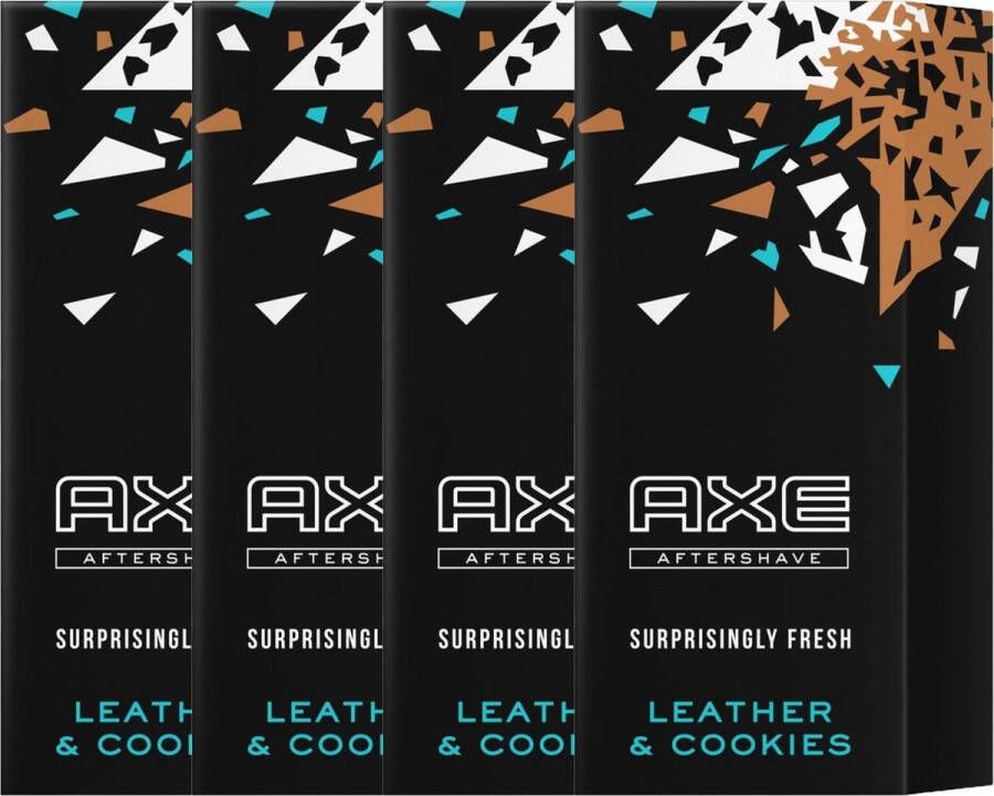 Axe Aftershave Leather & Cookies 4 x 100ML