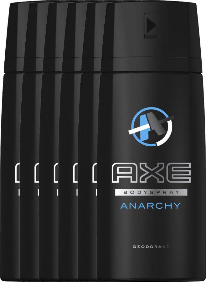 Axe Anarchy Deodorant 6 x 150 ml Voordeelverpakking
