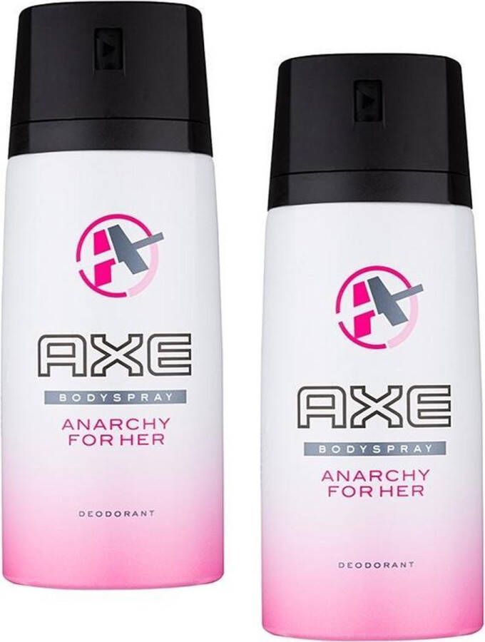 Axe Anarchy For Her Deodorant Spray 150 ml 2 stuks