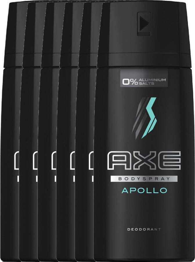 Axe Apollo Deodorant 6 x 150 ml Voordeelverpakking