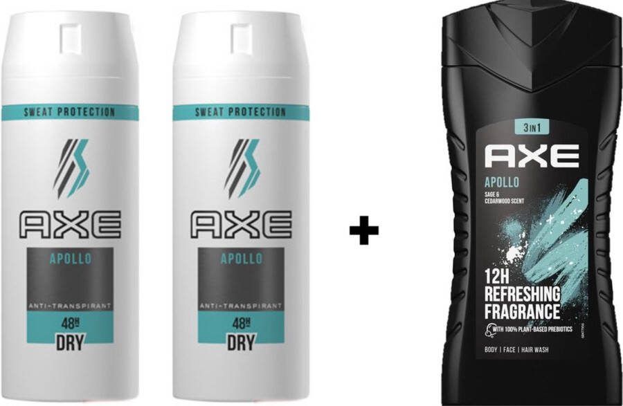 Axe Apollo SET Deo Spray Douchegel
