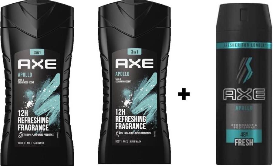 Axe Apollo SET Douchegel Deo Spray
