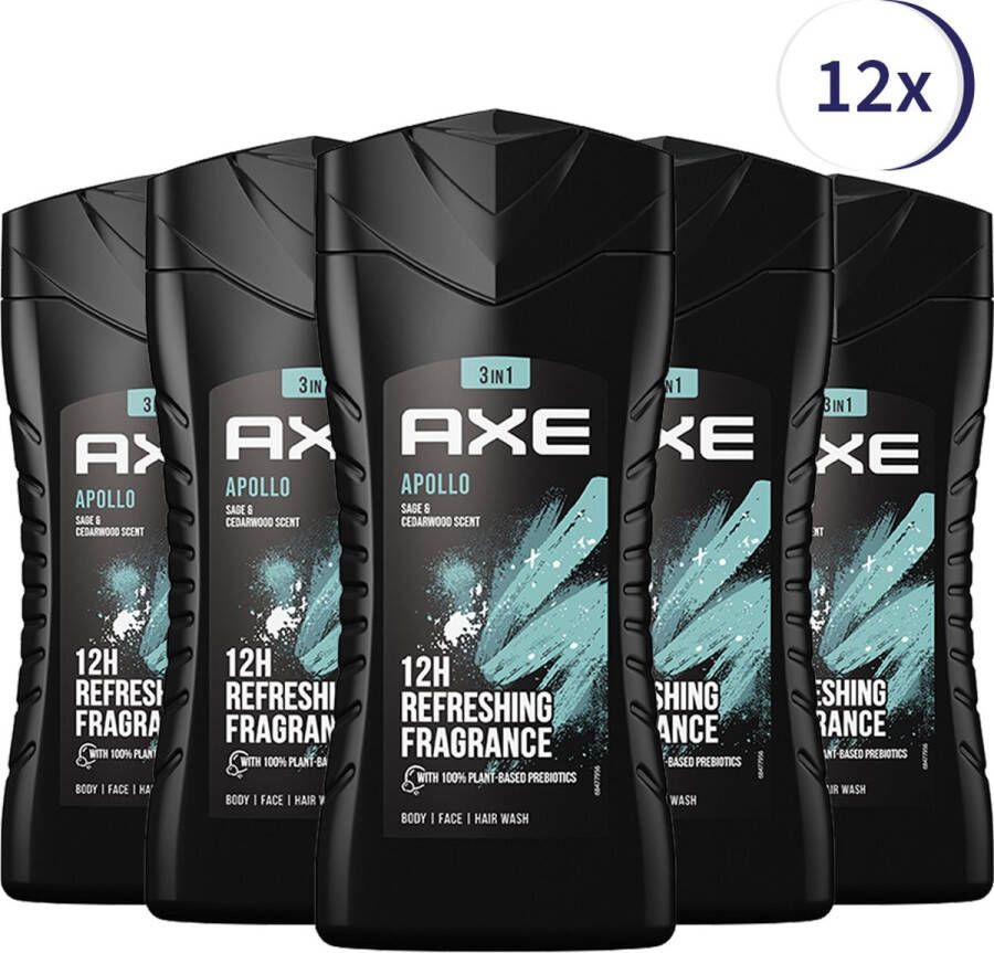 Axe Apollo Showergel 12 x 250 ml Voordeelverpakking