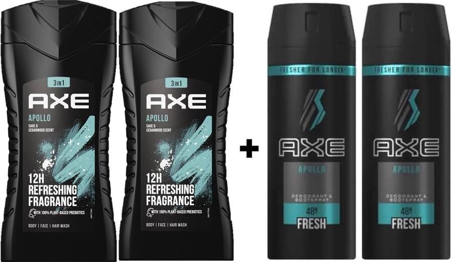 Axe Apollo SET Douchegel Deo Spray