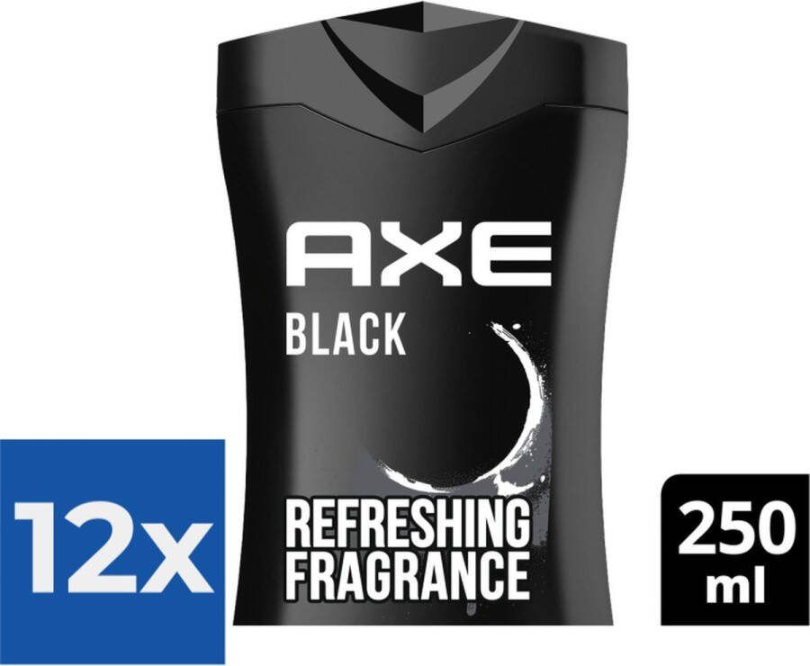 Axe Black 3-in-1 Douchegel 250 ml Voordeelverpakking 12 stuks