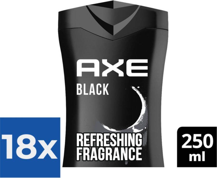 Axe Black 3-in-1 Douchegel 250 ml Voordeelverpakking 18 stuks