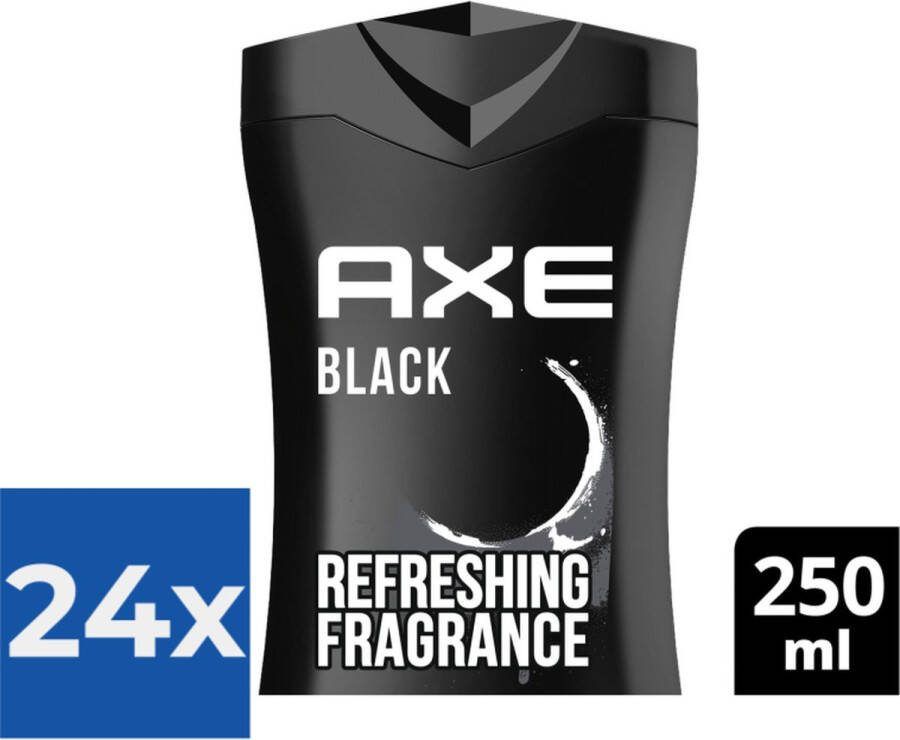 Axe Black 3-in-1 Douchegel 250 ml Voordeelverpakking 24 stuks