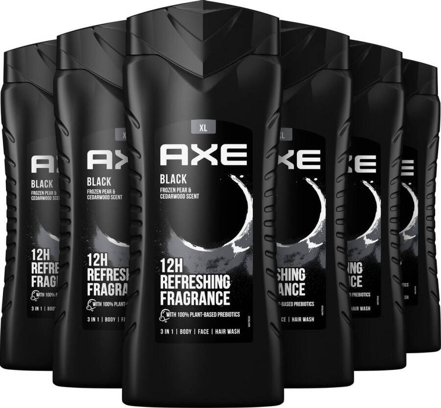 Axe Black Douchegel 6 x 400 ml Voordeelverpakking