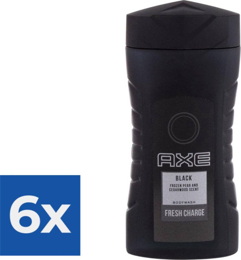 Axe Black douchegel voor heren mini-maat 50 ml 59 g Voordeelverpakking 6 stuks