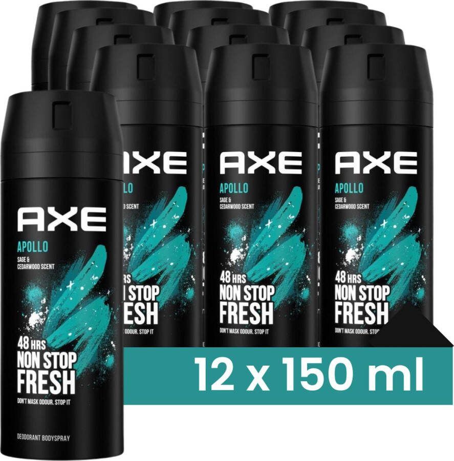 Axe Bodyspray Apollo 150ML 12 Stuks Voordeelverpakking