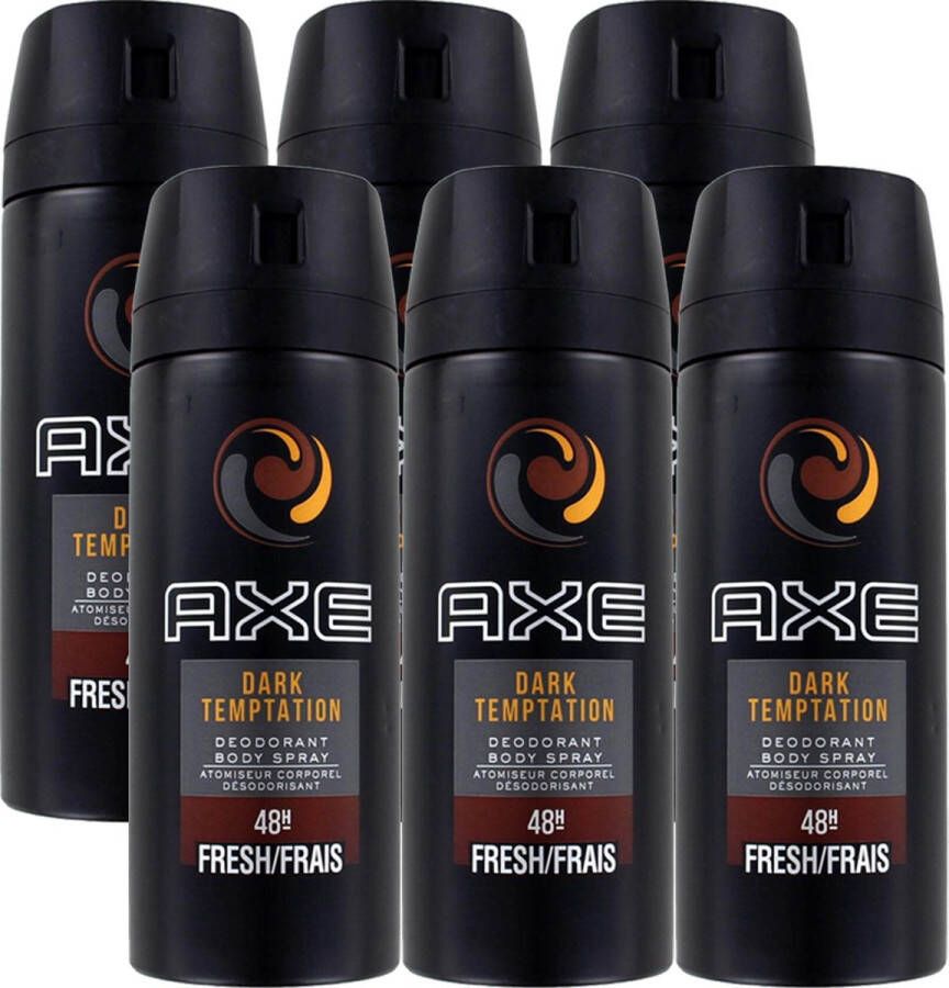 Axe Dark Temptation Deodorant 150 ml 6 stuks Voordeelverpakking