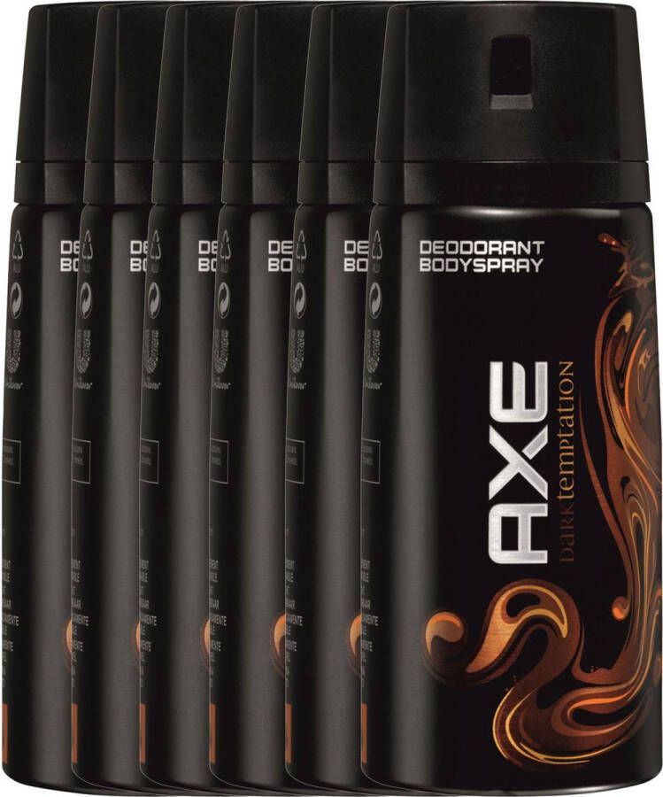 Axe Dark Temptation Deodorant 6 x 150 ml Voordeelverpakking