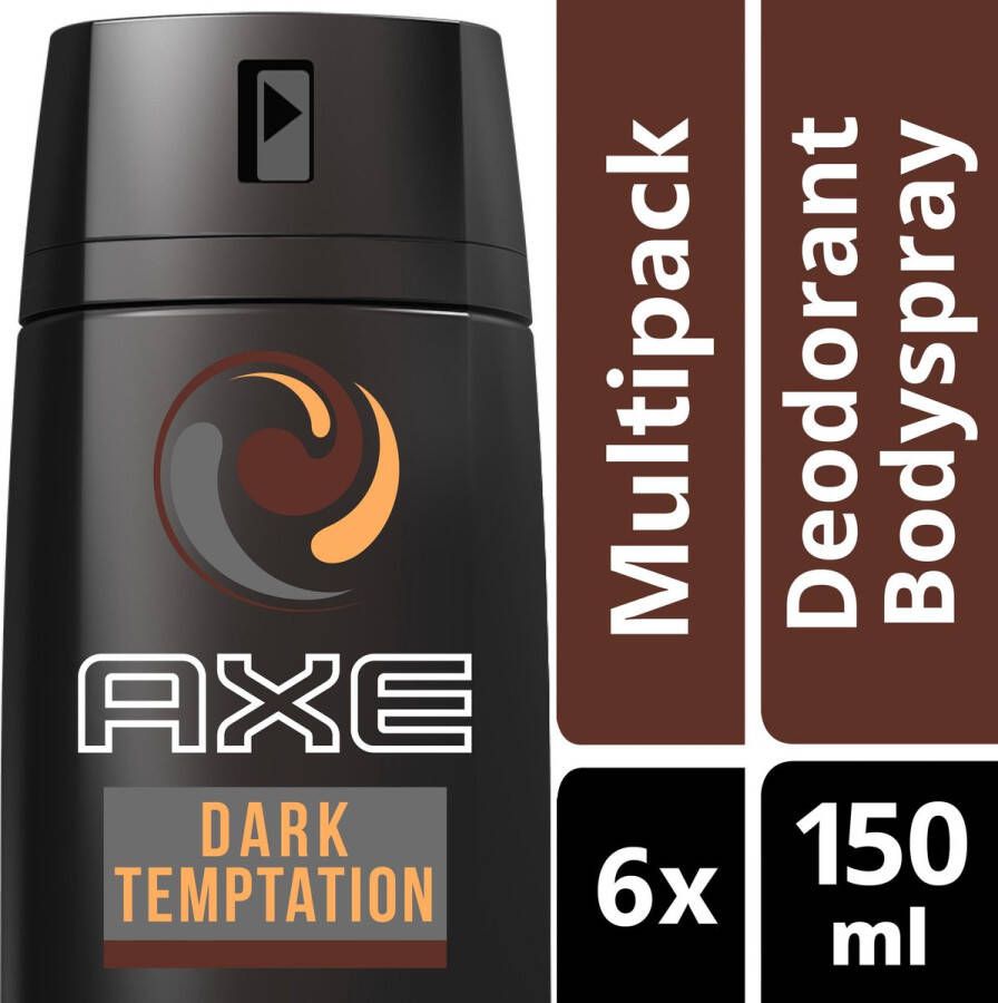 Axe Dark Temptation Deodorant 6 x 150 ml Voordeelverpakking