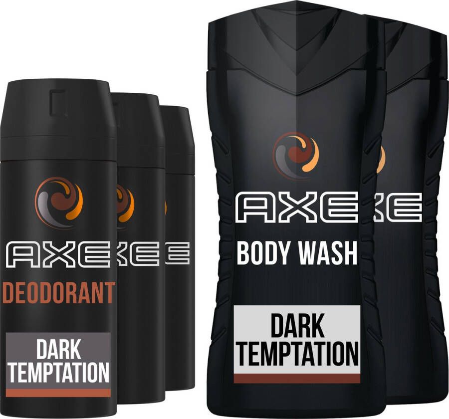 Axe Dark Temptation Set Deodorant en Douchegel Voordeelverpakking