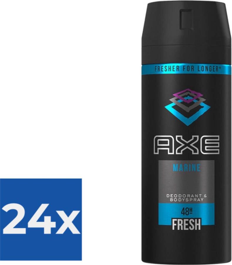 Axe Deo Spray 150 ml Marine Voordeelverpakking 24 stuks