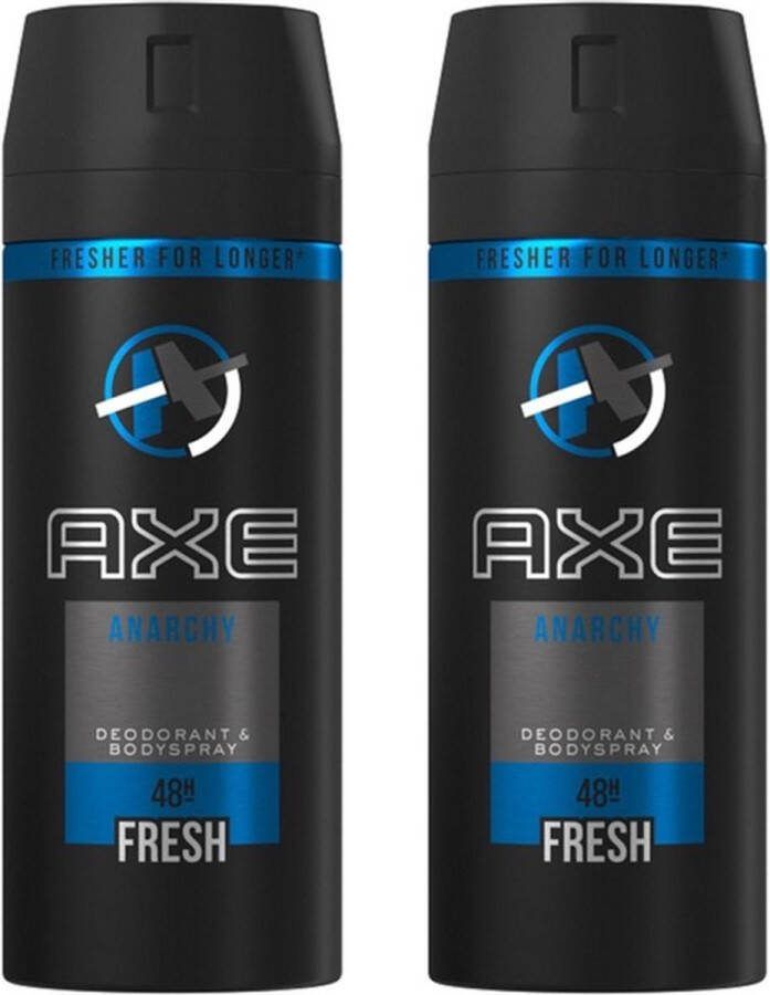 Axe Deo Spray Anarchy for Him 2 x 150 ml
