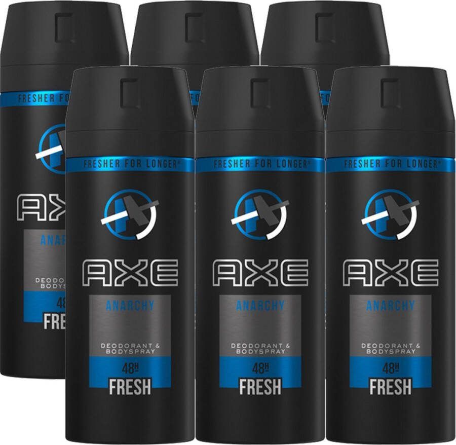Axe Deo Spray Anarchy for Him 6 x 150 ml