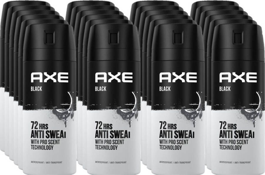 Axe Deo Spray Black Dry Voordeelverpakking 24 x 150 ml