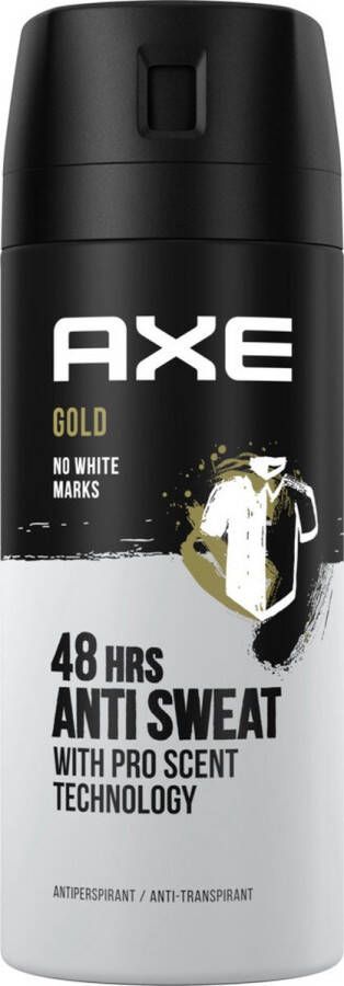 Axe Gold Anti-Transpirant Spray 6x150ml Voordeelverpakking