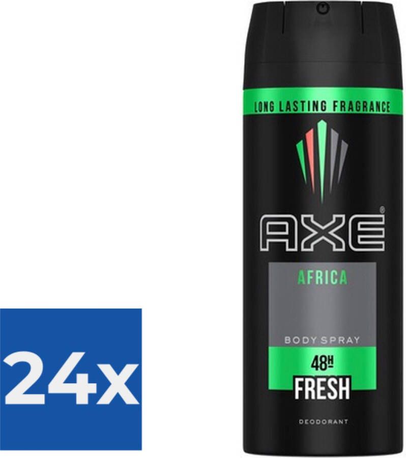 Axe Deodorant Africa 150ml Voordeelverpakking 24 stuks