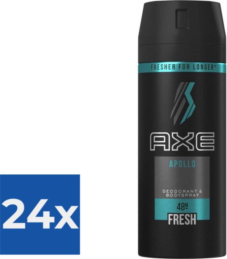 Axe Deodorant Bodyspray Apollo 150 ml Voordeelverpakking 24 stuks