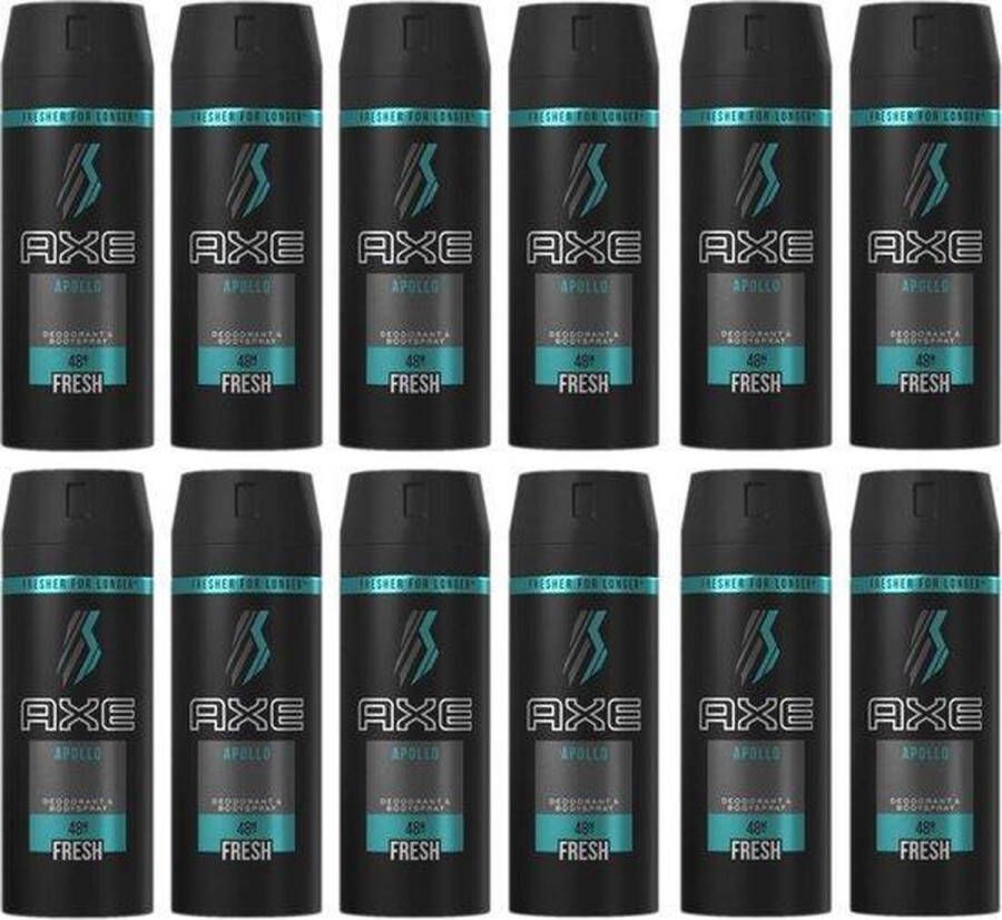 Axe Deodorant Bodyspray Apollo- JUMBOPAK 12 x 150 ml