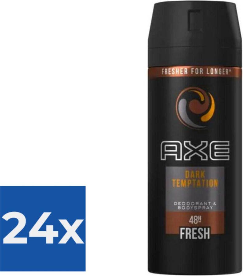 Axe Deodorant Bodyspray Dark Temptation 150 ml Voordeelverpakking 24 stuks